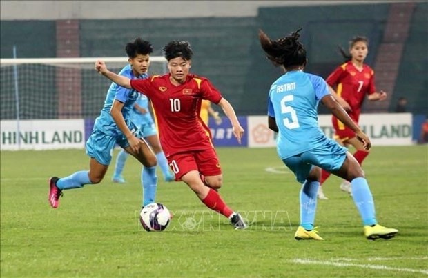 Vietnam advance to the next round of AFC U20 Women’s Asian Cup. (Photo: VNA)