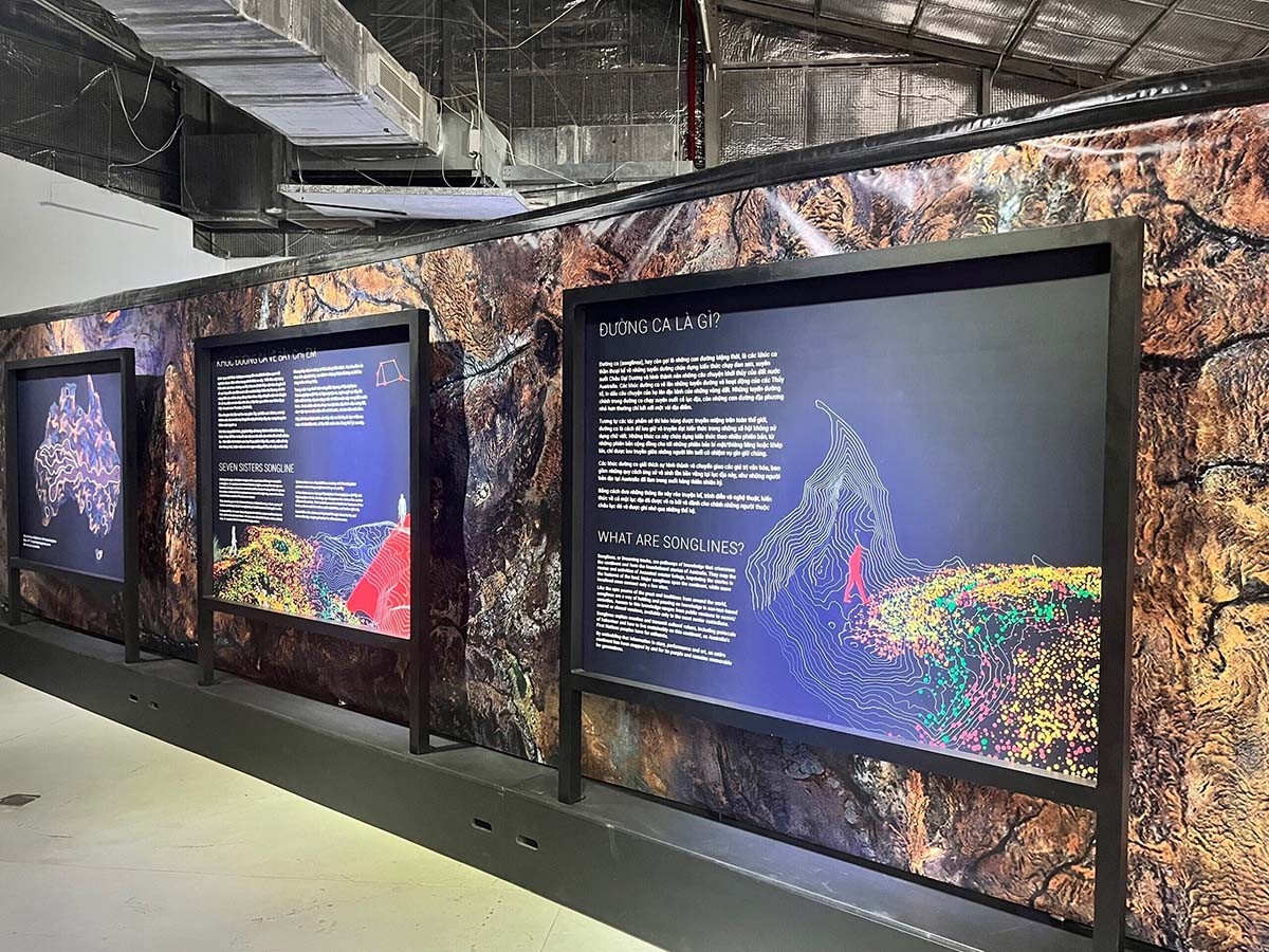 Immersive multimedia installation 'Walking through a Songline' opens in Ho Chi Minh City