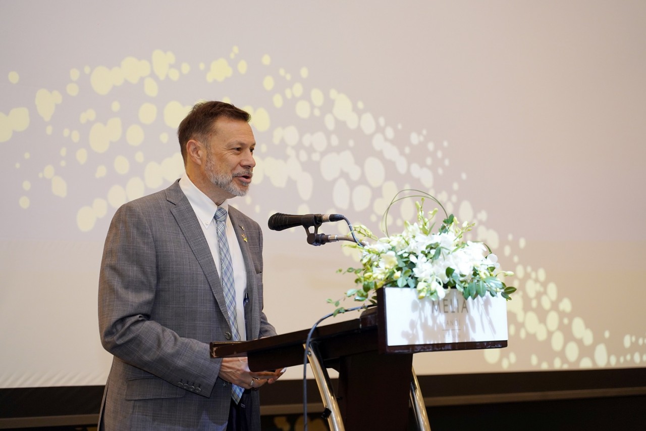 Đại sứ Australia tại Việt Nam Andrew Goledzinowski phát biểu tại sự kiện. (Nguồn: ĐSQ Australia tại VN)