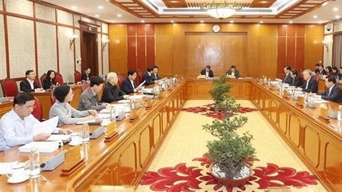 Party Chief chairs Politburo's meeting to review implementation of Resolution on social policies