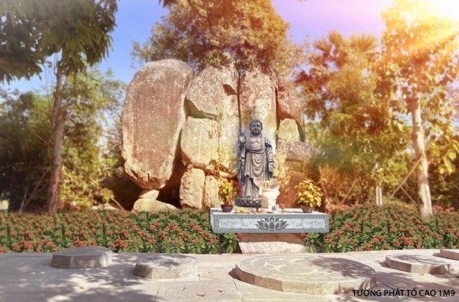 Legendary Buddhist Rock Hand in An Hao Solar Park