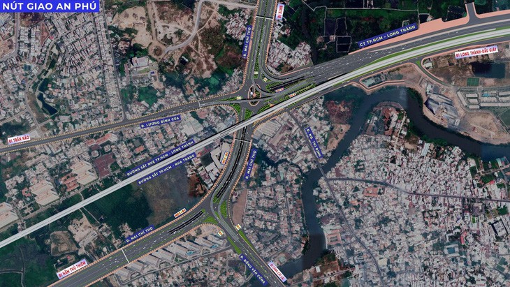 Mô hình nút giao thông An Phú - Nguồn TCIP