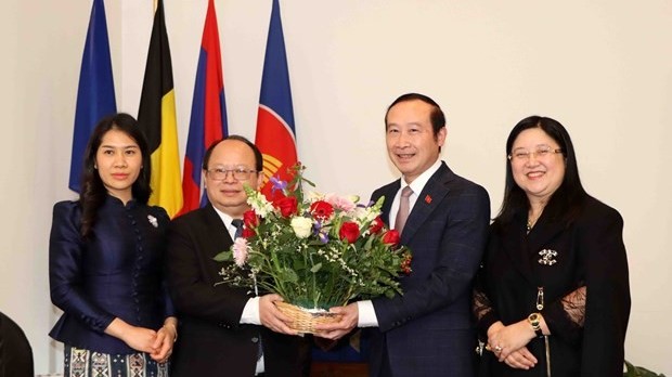 Vietnamese, Lao Embassies celebrate Lao Bunpimay festival in Belgium
