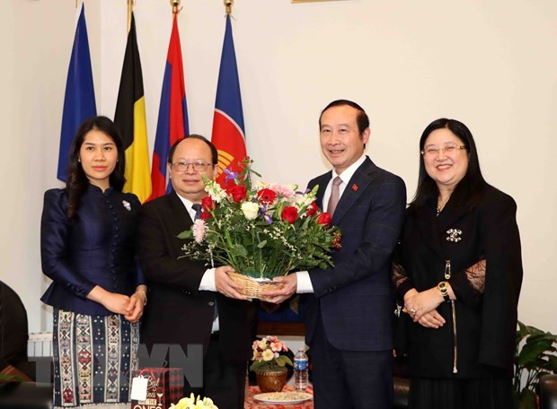 Vietnam, Lao Embassies celebrate Lao Bunpimay festival in Belgium