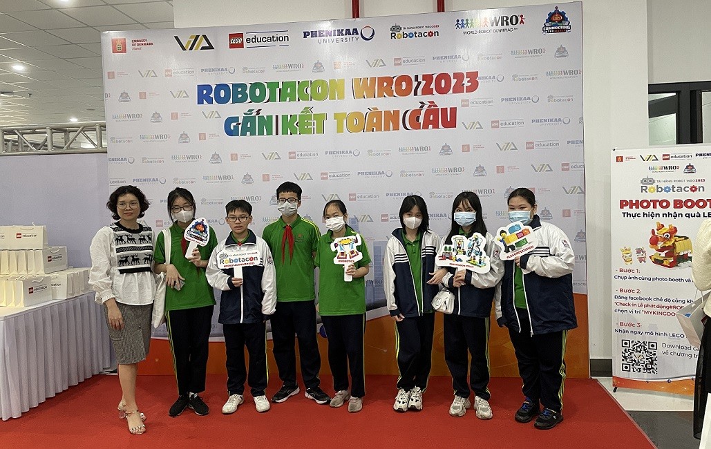 World Robot Competition ROBOTACON WRO 2023 in Vietnam organized for the first time nationwide. (Photo: Thuy Tien)
