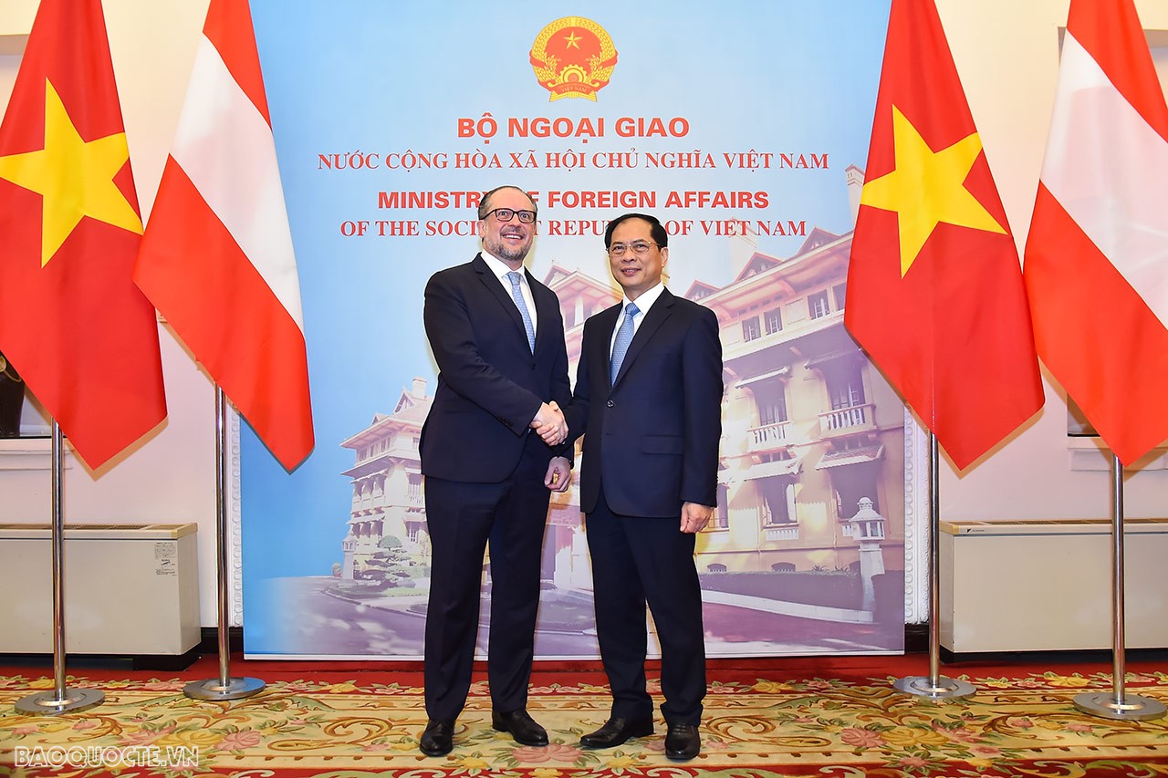 Foreign Minister Bui Thanh Son welcomed Austrian Foreign Minister Alexander Schallenberg