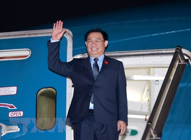 NA Chairman Vuong Dinh Hue leaves for Cuba, Argentina, Uruguay visits
