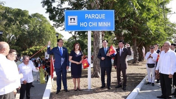 Park in Cuban capital renamed Ho Chi Minh in honour of the late Vietnamese President