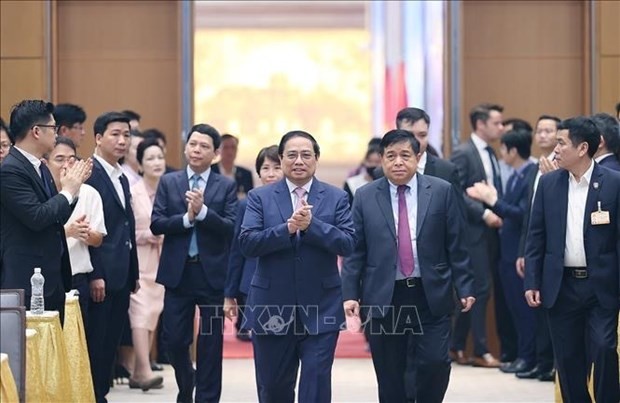 Prime Minister Pham Minh Chinh at the meeting (Photo: VNA)