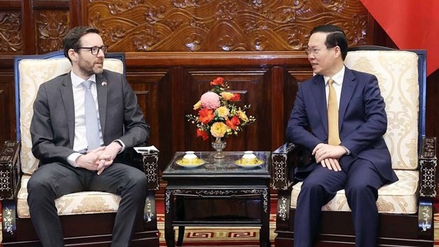 President Vo Van Thuong receives UK Ambassador to Vietnam Iain Frew