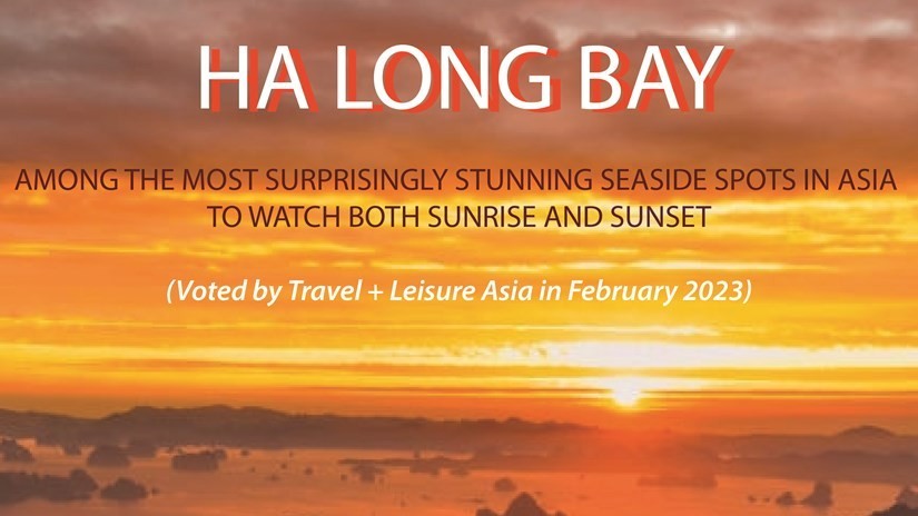 Ha Long Bay a stunning seaside spot to watch sunrise and sunset, US magazine