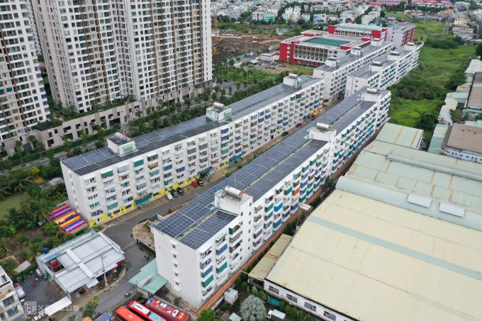 Social housing area of Le Thanh Company on Le Tan Be Street (Binh Tan District, Ho Chi Minh City) with a scale of 930 apartments in an area of 18,000 m2. Photo: Quynh Tran
