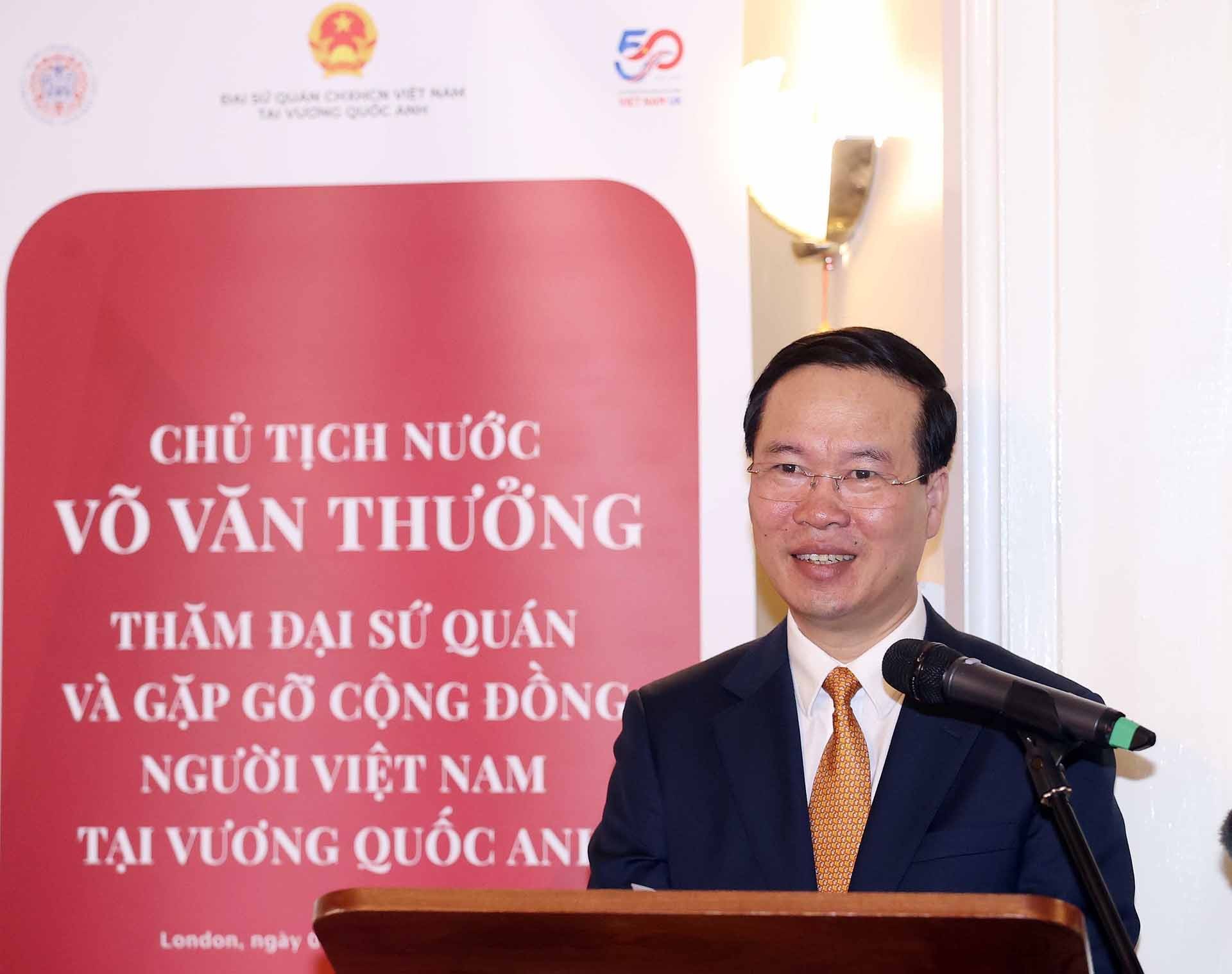 Chủ tịch nước V&otilde; Văn Thưởng ph&aacute;t biểu. (Nguồn: TTXVN)