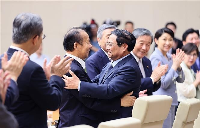 PM welcomes Chairman of Japan - Vietnam Parliamentary Friendship Alliance