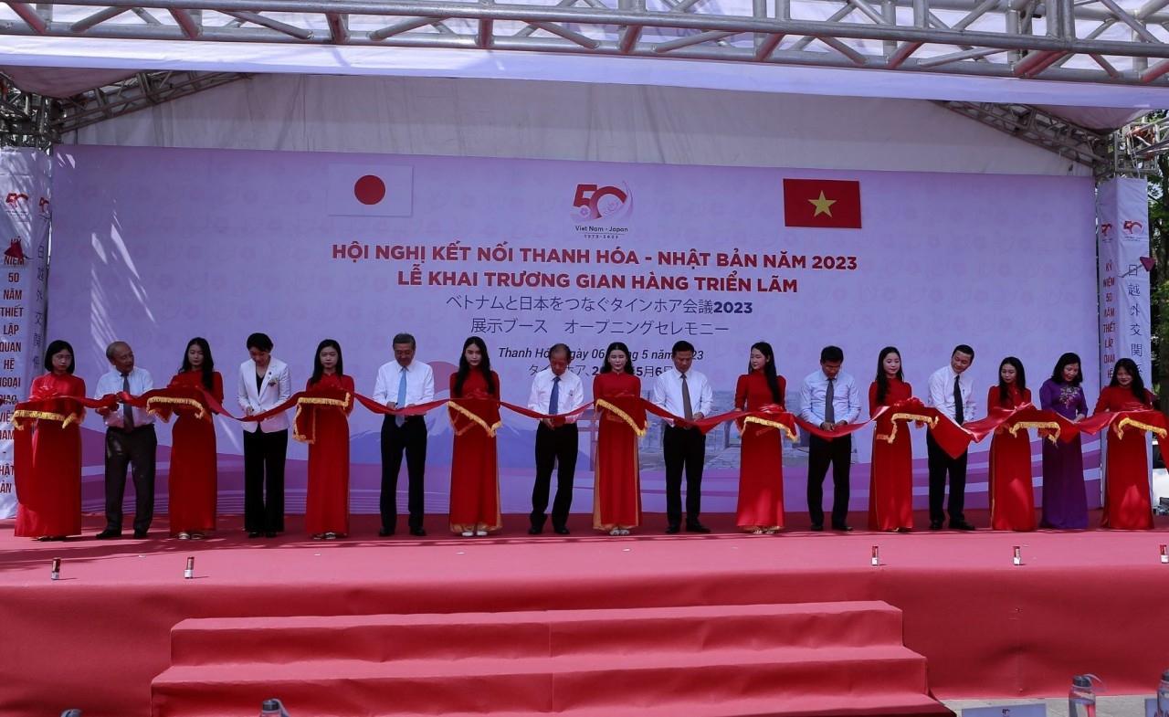  Thanh Hoa province in collaboration with the Ministry of Foreign Affairs and the Japan Trade Promotion Agency in Vietnam held the Thanh Hoa &ndash; Japan Connection Conference in 2023. (Photo: VNA)