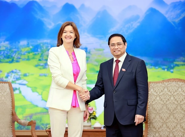 Prime Minister Pham Minh Chinh receives Slovenian Deputy Prime Minister