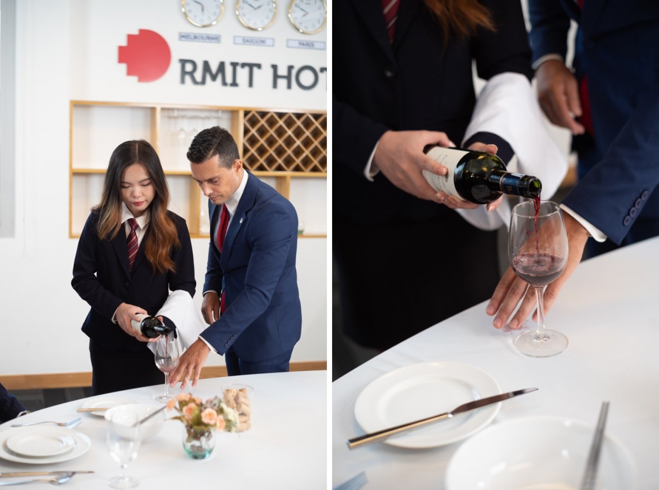 Students of the RMIT Tourism and Hospitality Management program can learn in a simulated hotel environment. (Photo: RMIT)