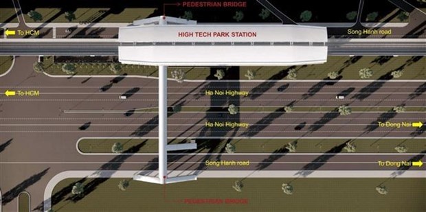 HCM City builds nine footbridges linked with first metro line