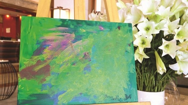 Fund-raising Exhibition presents paintings by children with autism in Hanoi
