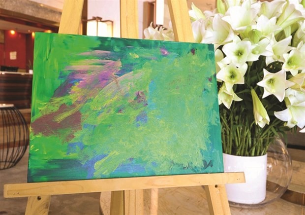 Fund-raising Exhibition presents paintings by children with autism in Hanoi