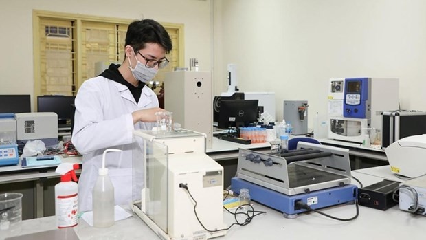 A student of Hanoi University of Science and Technology (HUST) (Photo: VNA)