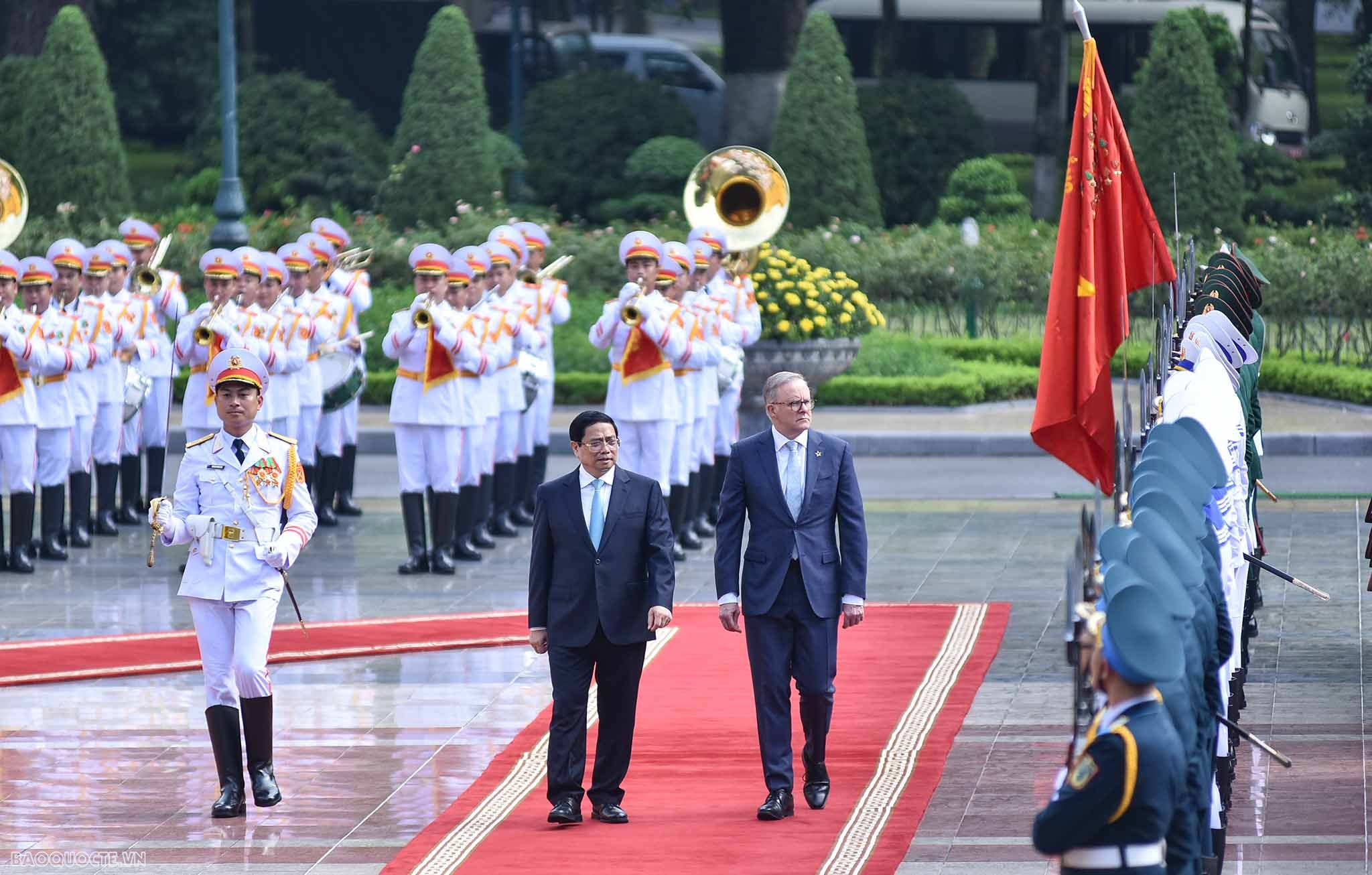 Lễ đón chính thức Thủ tướng Australia Anthony Albanese tại Phủ Chủ tịch