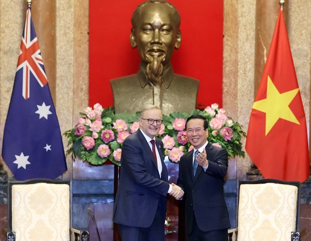 President Vo Van Thuong receives Australian Prime Minister