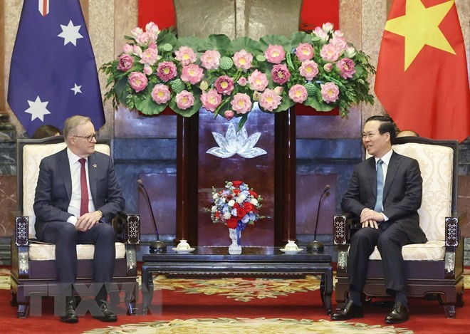 President Vo Van Thuong receives Australian Prime Minister