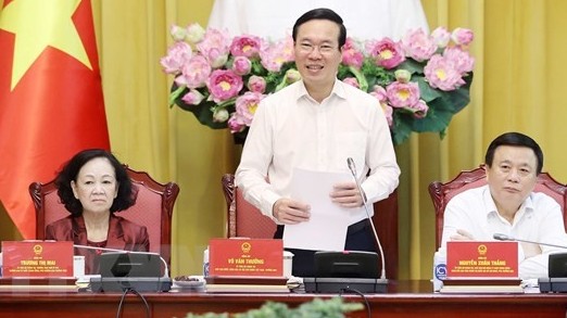 President Vo Van Thuong chairs first session of reform think tank