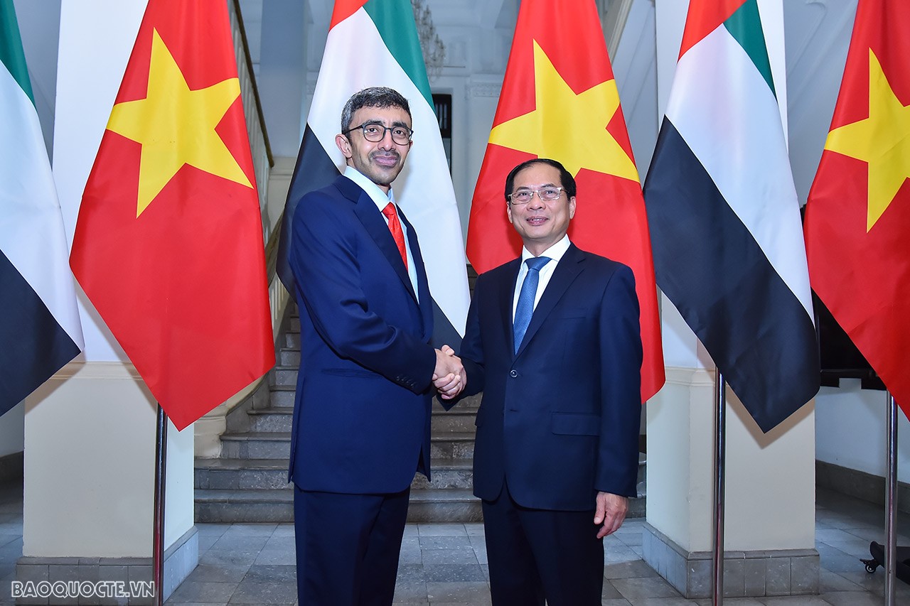 Vietnam, UAE Foreign Ministers hold talks, seeing ample room for cooperation