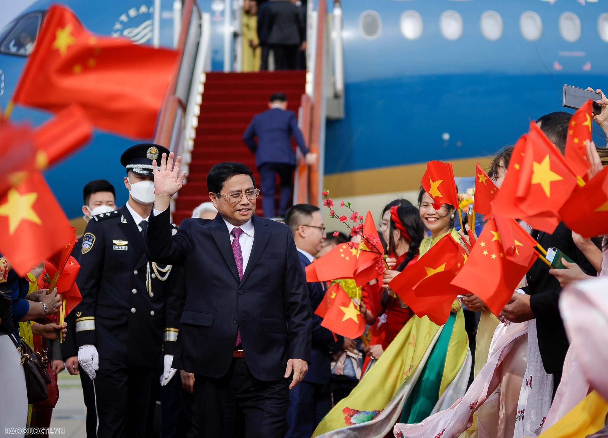 Prime Minister Pham Minh Chinh arrives in Beijing, starts official visit to China Prime Minister Pham Minh Chinh arrives in Beijing, starts official visit to China