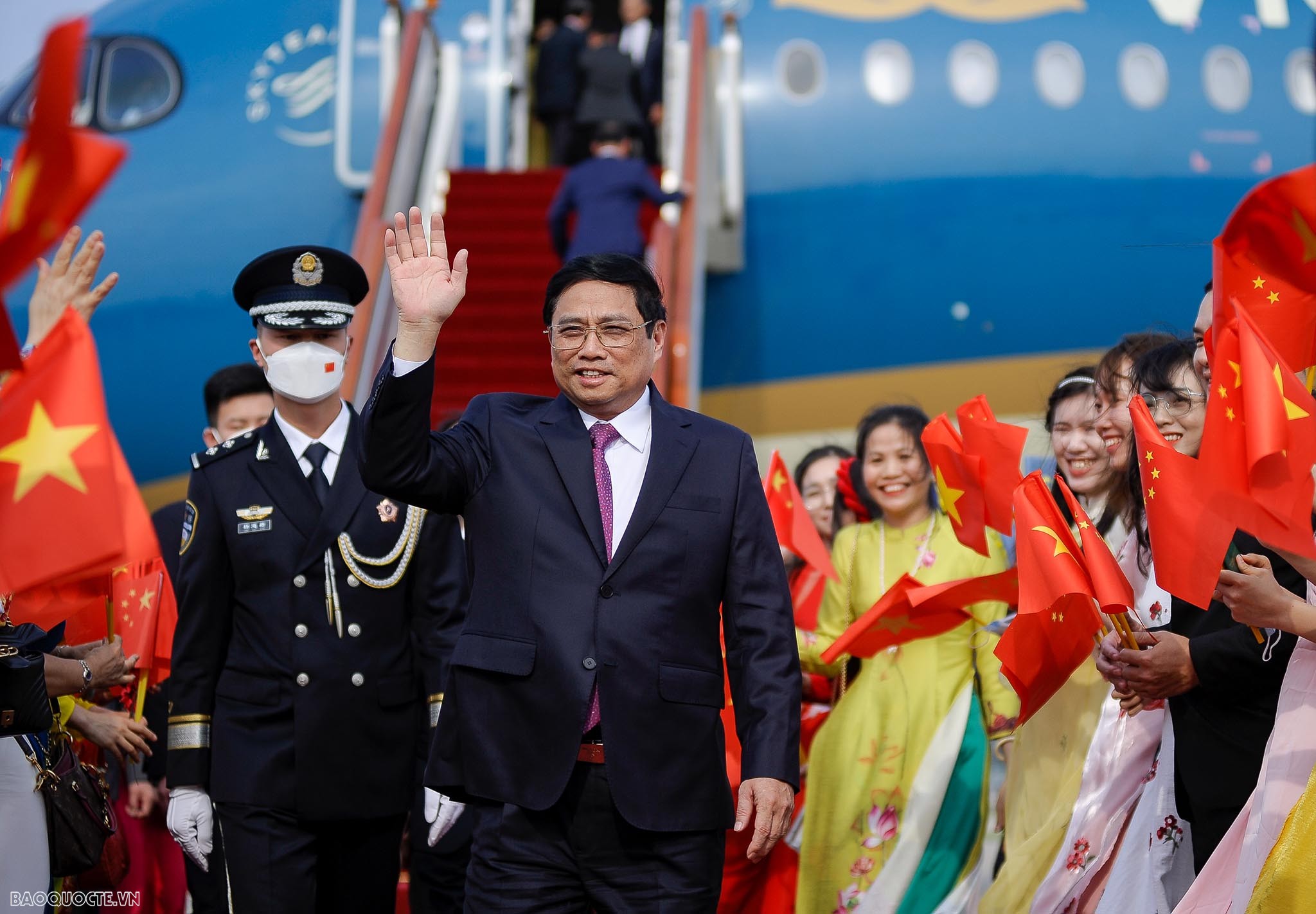 Prime Minister Pham Minh Chinh arrives in Beijing, starts official visit to China Prime Minister Pham Minh Chinh arrives in Beijing, starts official visit to China