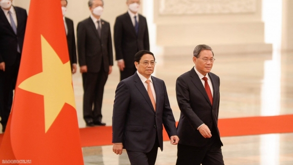 Chinese leader hosts welcome ceremony for Prime Minister Pham Minh Chinh in Beijing