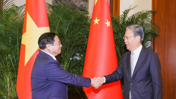 Prime Minister meets Chairman of Chinese legislature Zhao Leji in Beijing