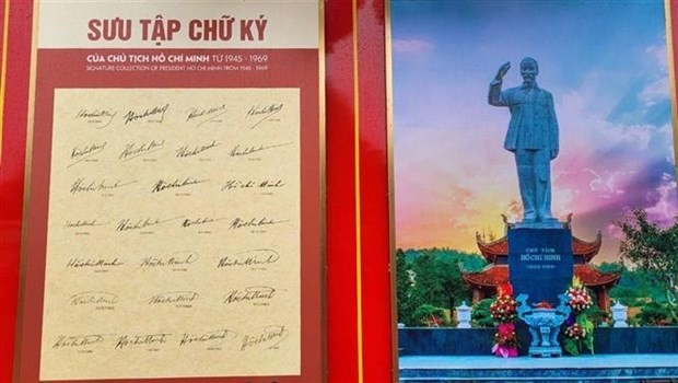 President Ho Chi Minh&rsquo;s signatures, autographs on display in Co To island district | Society | Vietnam+ (VietnamPlus)
