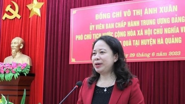 Vice President Vo Thi Anh Xuan visits northern border province Cao Bang
