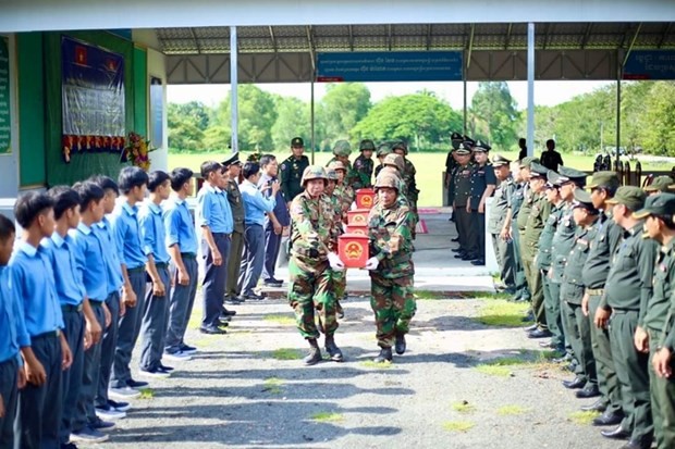 Remains of 83 voluntary soldiers, experts repatriated from Cambodia