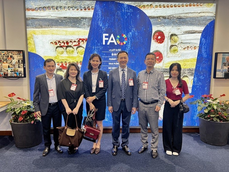 (07.02) Đoàn đại biểu của Việt Nam do Đại sứ Dương Hải Hùng dẫn đầu tham dự phiên họp cấp Bộ trưởng lần thứ 43 của Tổ chức Lương thực Thế giới (FAO). (Nguồn: Trường Duy/TTXVN)