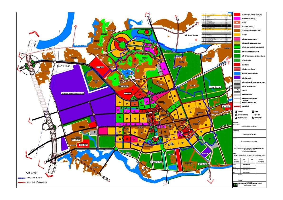 Diagram of Gia Binh Industrial Park II.