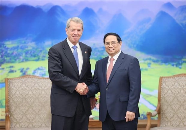 Prime Minister Pham Minh Chinh receives US state Nebraska Governor Jim Pillen