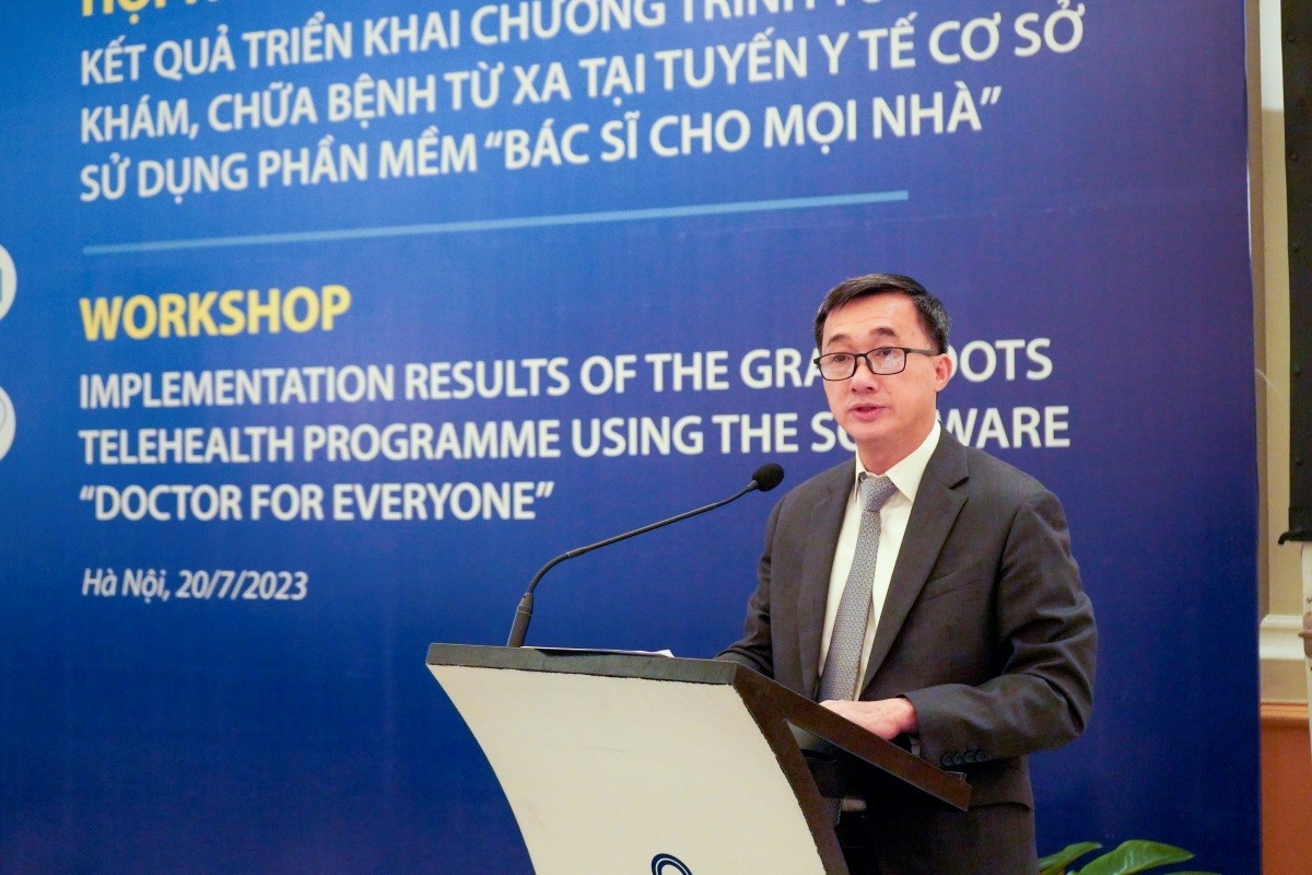GS.TS. Trần Văn Thuấn, Thứ trưởng Bộ Y tế. (Nguồn: UNDP)