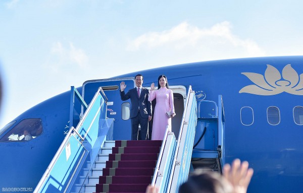President Vo Van Thuong leaves Hanoi for visits to Austria, Italy, the Vatican