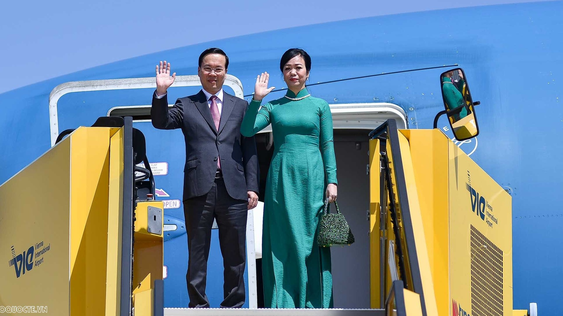 President Vo Van Thuong arrived in Vienna, starting official visit to Austria