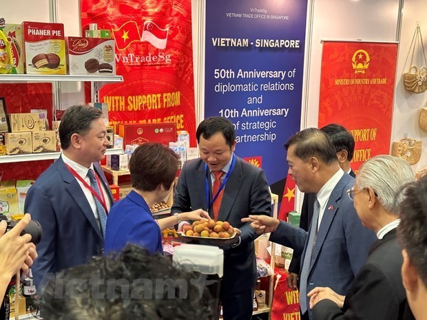 Vietnamese products are introduced to Singaporean firms (Photo: VNA)