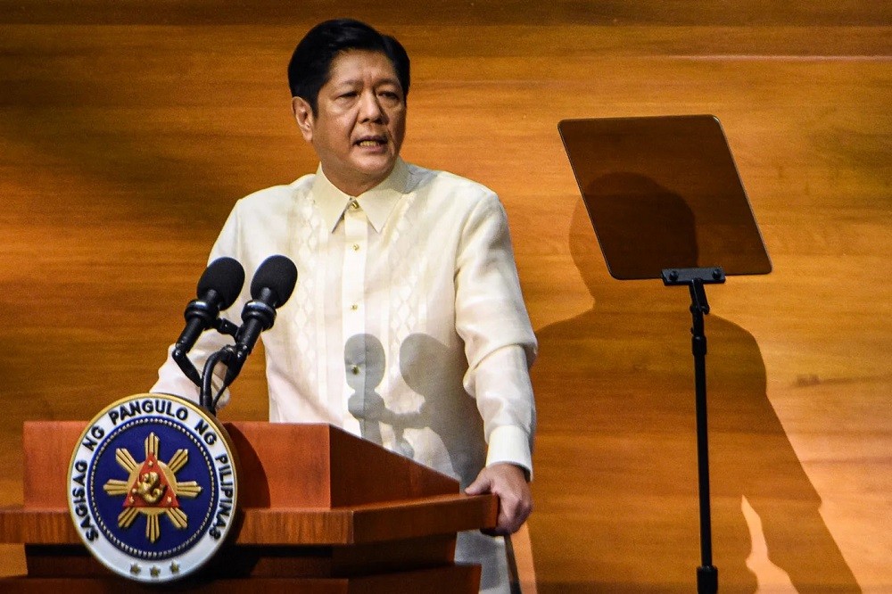 (07.25) Tổng thống Ferdinand Marcos Jr. trình bày Thông điệp quốc gia 2023. (Nguồn: Rappler)