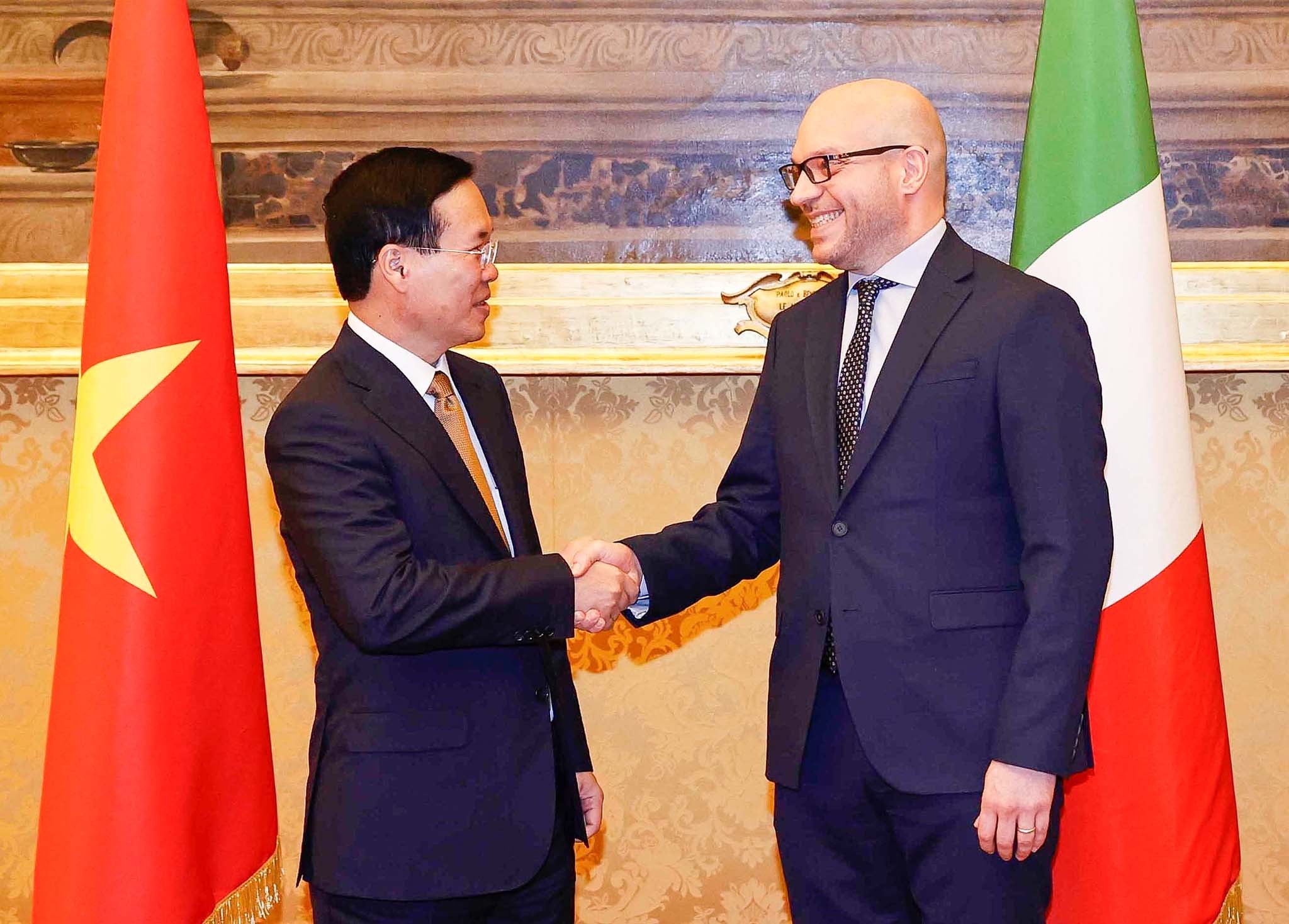 President Vo Van Thuong meets President of Italian Chamber of Deputies