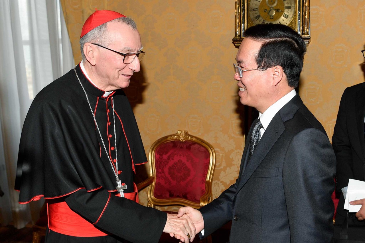 President Vo Van Thuong meets Cardinal Pietro Parolin, Secretary of State of Vatican President Vo Van Thuong meets Cardinal Pietro Parolin, Secretary of State of Vatican