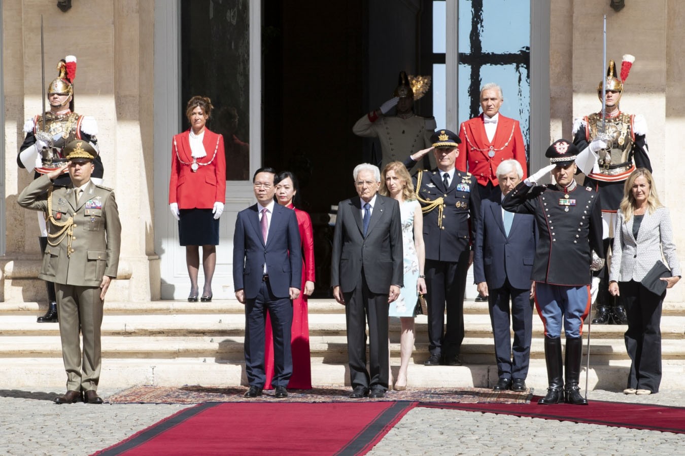 Italian President hosts farewell ceremony for President Vo Van Thuong