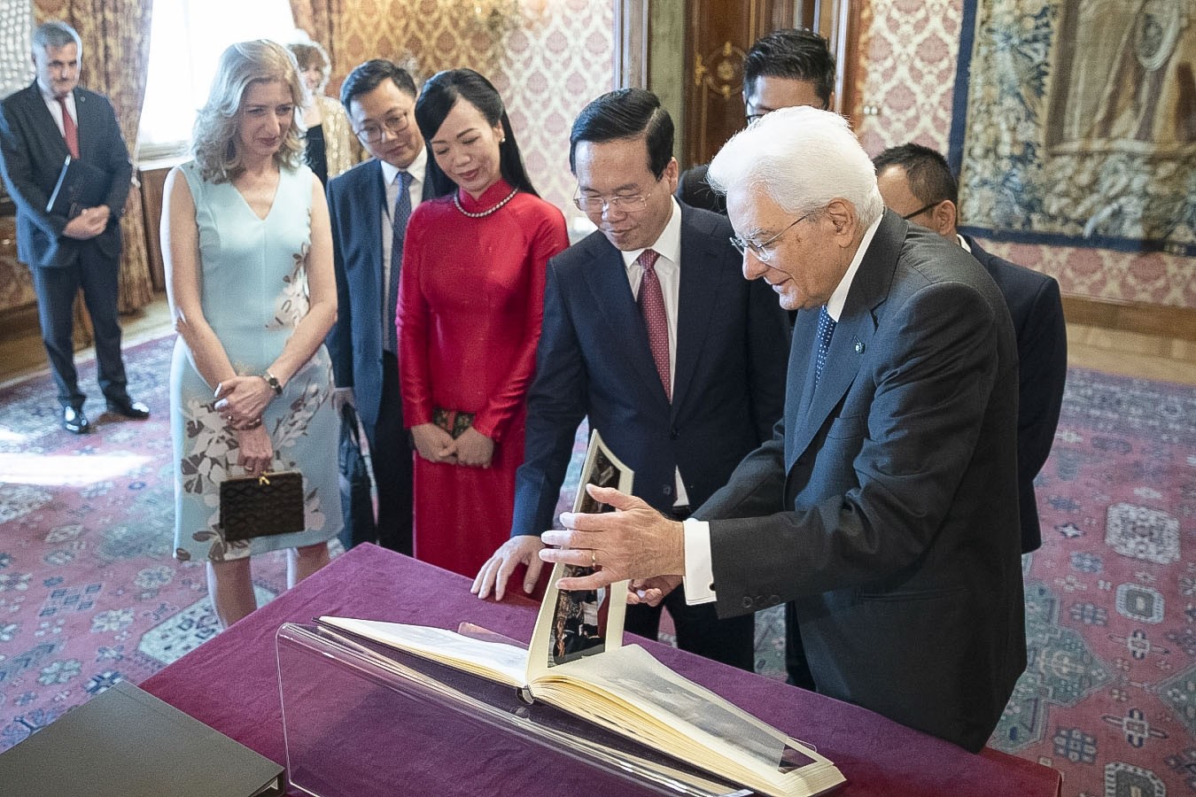 Italian President hosts farewell ceremony for President Vo Van Thuong