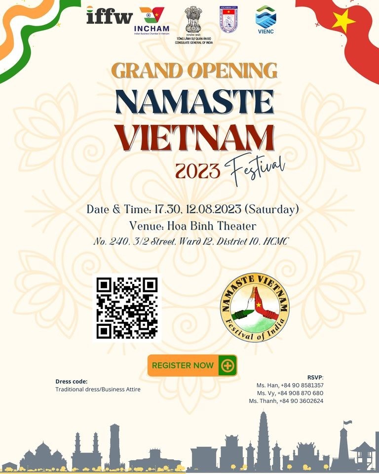 India’s Namaste Vietnam Festival 2023 to take place this month